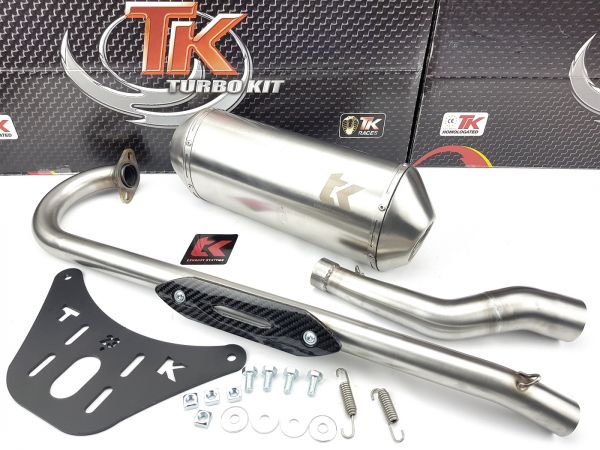 Edelstahl Turbokit Sport Auspuff Kymco KXR MXU Maxxer Mongoose 250