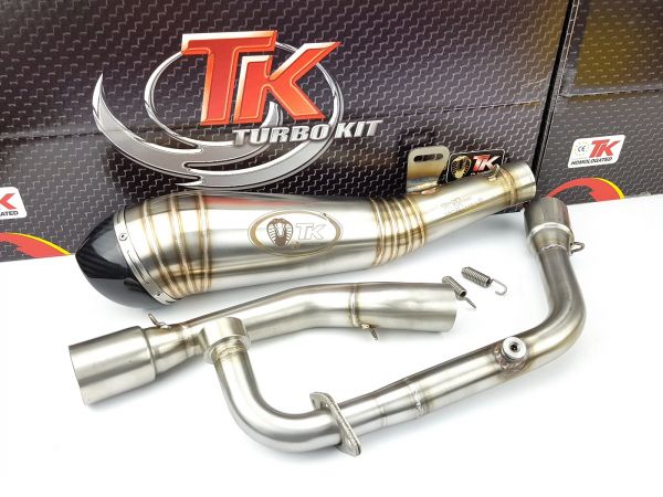 Turbo Kit GP Edelstahl Carbon Auspuff KEEWAY RKS Ride Zento 125 4T