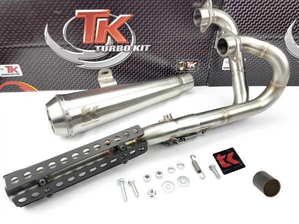 Turbokit GP 2in1 Auspuff + KAT Triumph Thruxton 900 Cafe Racer 4 Takt