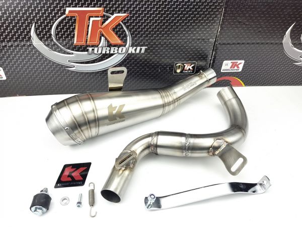 Turbo Kit ROAD GP Edelstahl Auspuff KTM Duke 125i 11-16 4 Takt 125
