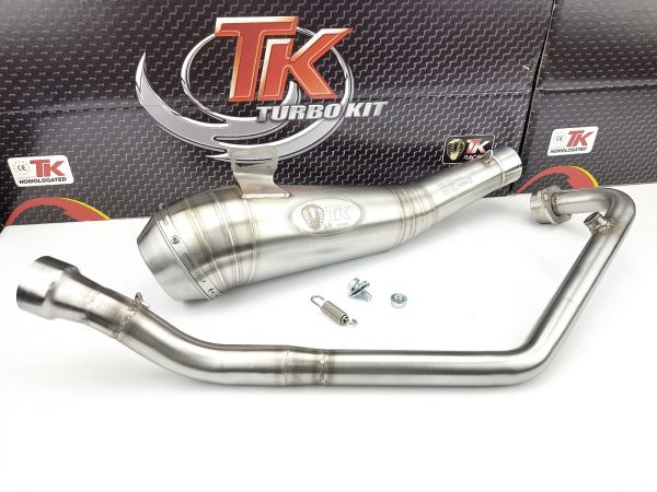 Edelstahl Turbo Kit X Road GP Sport Auspuff KEEWAY RKF 125 125i 4T
