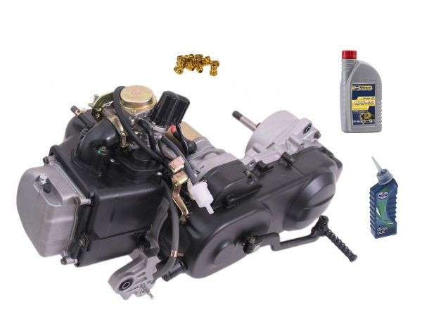 Motor Komplett 80ccm 12 Zoll Baotian Kymco REX 139 QMB QMA 50 4 Takt