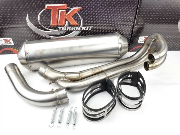 Edelstahl Turbo Kit Road Auspuff KTM EXC 450 525 2003-2007 4 Takt