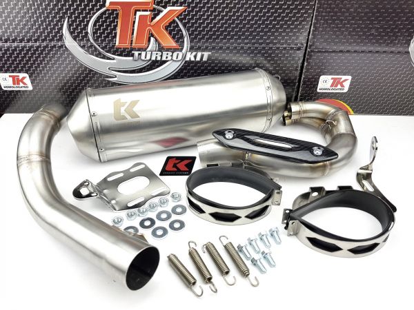 Edelstahl Sport Auspuff Turbo Kit Auspuffanlage KTM XC 525 QUAD ab 06
