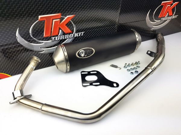 Turbo Kit X-Road Edelstahl Auspuff Kymco Quannon Naked 125 4 Takt