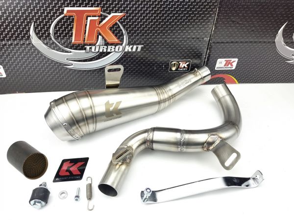 Turbo Kit ROAD GP Edelstahl Auspuff KTM Duke 125i 11-16 4 Takt 125