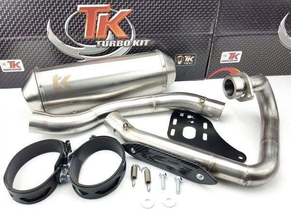 Edelstahl Turbo Kit Sport Auspuff Quad Suzuki LTZ Kawasaki KFX 400 4T