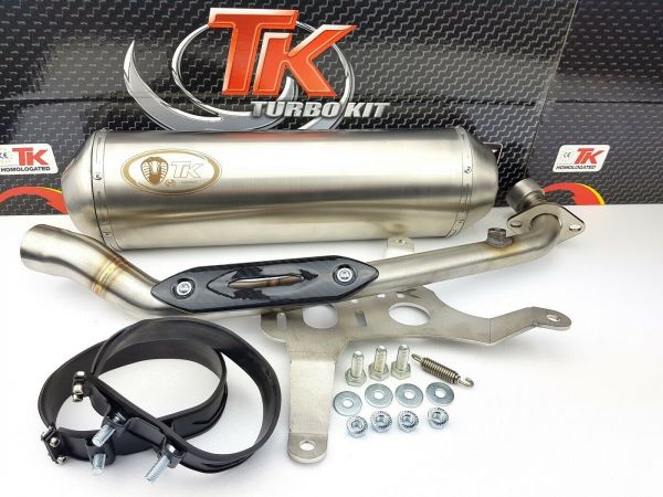 Turbo Kit GMax Edelstahl Auspuff Kymco Xciting 400 400i ab 14 4 Takt
