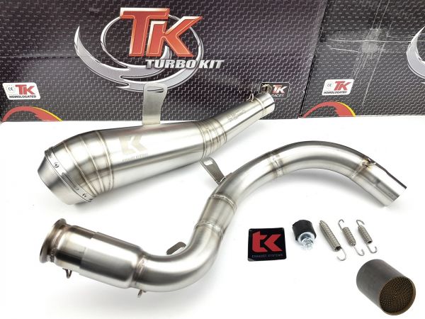 Auspuff Turbo Kit Edelstahl GP KTM RC 125 200 ABS 2017-2020 4 Takt