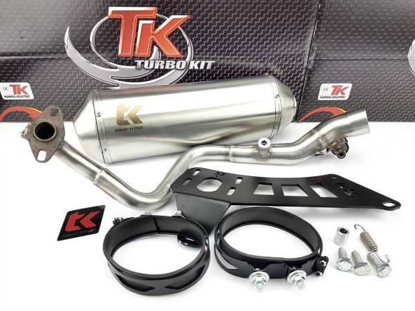 Turbo Kit Edelstahl Sport Auspuff Keeway Tell Logik OUTLOOK 125 150 4T