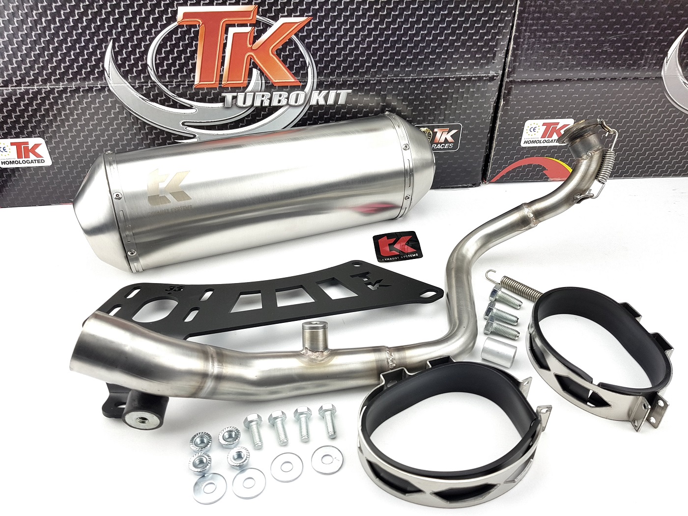 Turbo Kit TKR TK Auspuff Piaggio APE 50 2 Takt APE C80 50 2T AC  Auspuffanlage