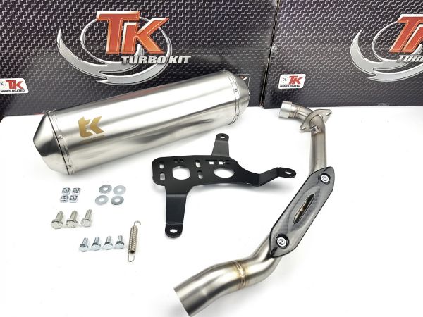Turbo Kit GMax Edelstahl Sport Auspuff Kymco Xciting 400 400i ab 14 4T