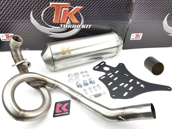 Turbo Kit G Max Edelstahl Auspuff + KAT Piaggio X7 Xevo 125 150 4T LC