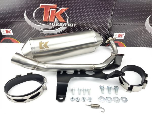 Turbo Kit Edelstahl Auspuff Kymco K-XCT 125i 125 KXCT ab 2013 4 Takt