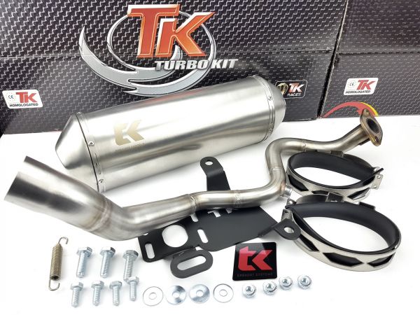 Turbo Kit Edelstahl Auspuff Yamaha X-Max 125 XMax 125i 21-23 4 Takt