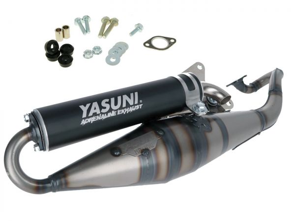 Renn Auspuff Yasuni Scooter Z BLACK Aprilia MBK Yamaha liegend 50 2T