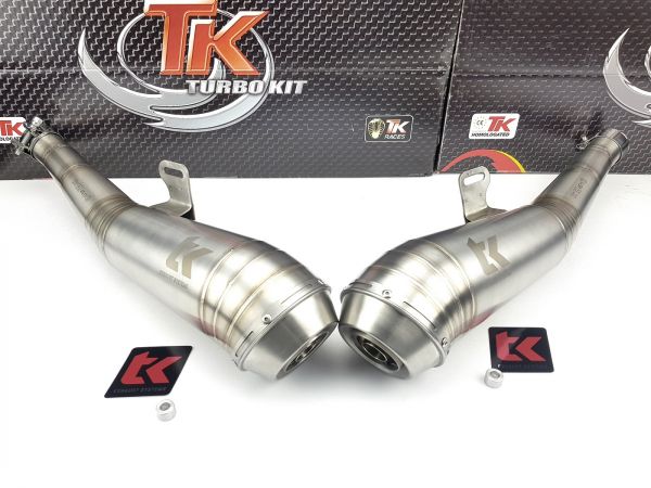 Turbo Kit Edelstahl Sport Auspuff GP SLIP-ON Triumph Thruxton 900 -16