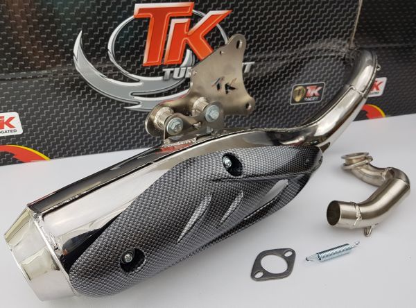 Turbo Kit TKR Sport in Edelstahl Auspuff Peugeot Speedfight stehend 50
