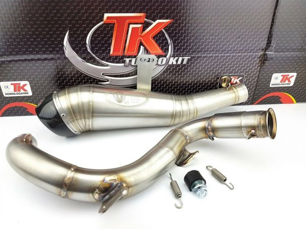 Turbokit Edelstahl Carbon GP Sport Auspuff KTM RC 125 200 ABS 17-20 4T