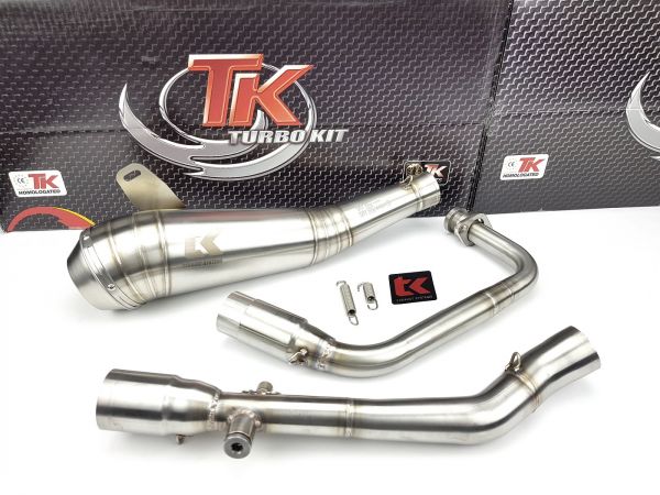 Turbo Kit ROAD GP Edelstahl Sport Auspuff Daelim Roadwin 125 Fi 4 Takt