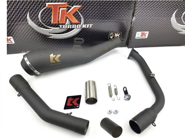 Turbo Kit Black GP Auspuff + KAT Yamaha YZF 125R 125 R MT 2019-2023 4T