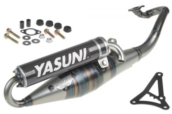 Auspuff Yasuni Scooter Z Schwarz Carbon Yamaha Minarelli 50 2T