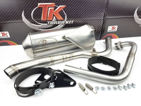Edelstahl Turbo Kit X Road Auspuff Yamaha XT 125 R 4 Takt 4T 05-12