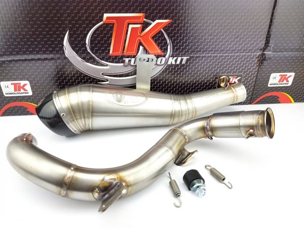 Turbokit GP Carbon Edelstahl Sport Auspuff KTM Duke 390 ABS 2017-2020