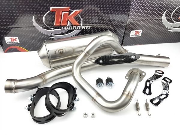 Turbo Kit Edelstahl Quad ATV Auspuff Yamaha Warrior Raptor 350 4T