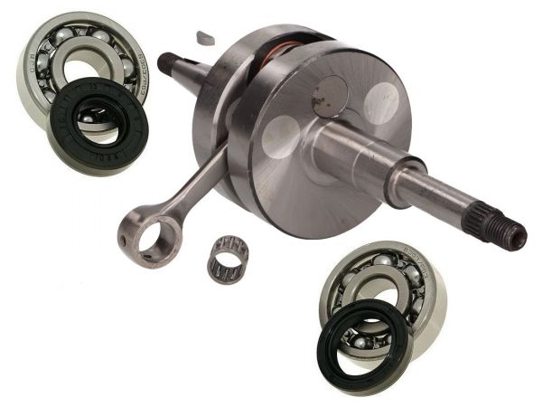 Kurbelwelle Vollwangen SET Peugeot Speedake Speedfight stehend 50 E1